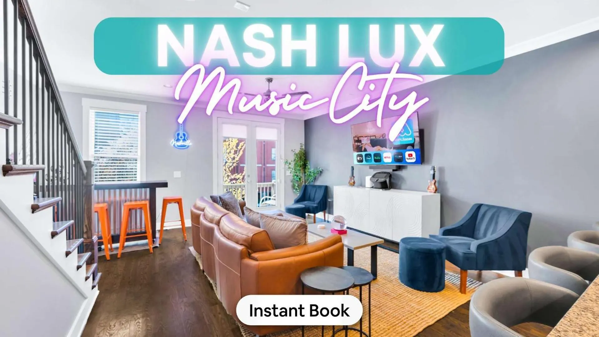 Holiday home Close To Dt Game Garage Bar Large Living Room Nashville